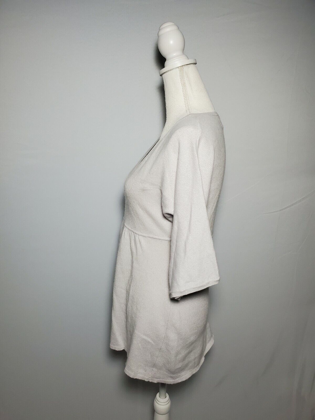 BARNEYS NEW YORK Cashmere Cotton Knit Beige Sweat… - image 8