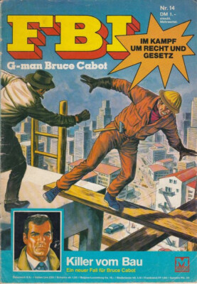 FBI Nr 14 Killer vom Bau Moewig 1970 Cover von Klaus Dill