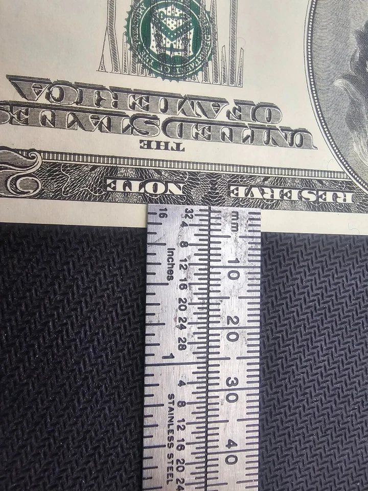 series 1996 20 dollar bill "Error" Uncirculated - Image 3 of 4