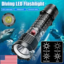 20000LM Dive Light Torch LED Flashlight Scuba Underwater 40m Diving Lamp 4-Mode