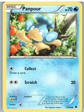 Panpour 22/98 Common Emerging Powers Pokemon Moderately Played