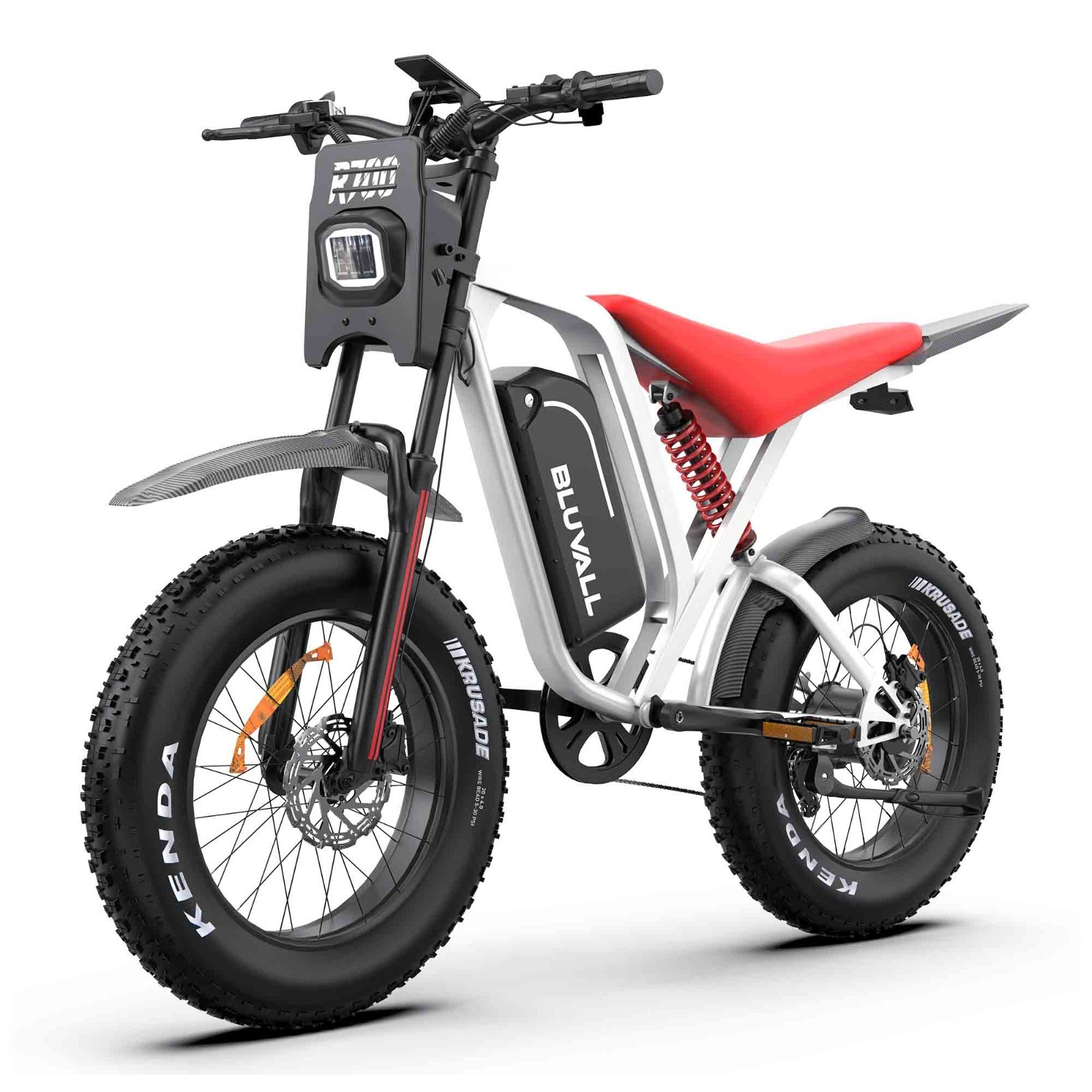 for Adults Bluvall 1500W 52V/60V 25A 26" Fat Tires 35 MPH 7 