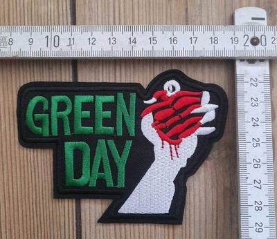 Green Day Aufnäher Bügel Patch Punk Rock Embroidered Blink 182 Rancid Anti Flag