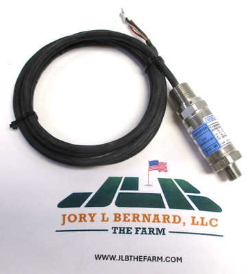 WIKA , E-10 , PRESSURE TRANSMITTER , 1/2'' MNPT x 1/4'' MNPT , 0-15 PSI ,  NOS