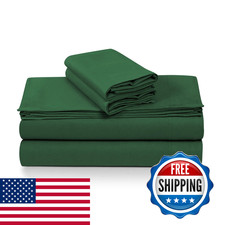 Tribeca Living 100 Cotton Flannel Sheet Set - 4 Piece Deep Pocket Flannel