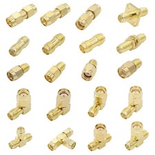 SMA Connector Kit, 20 Type SMA Adapter Set, 90 Degree SMA Connector, SMA to R
