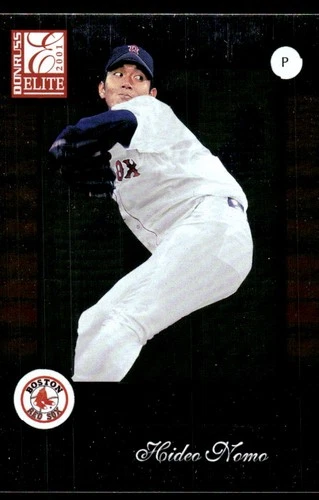 Hideo Nomo 2001 Donruss Elite #47 Red Sox MLB READ FREE SHIPPING AutographDen
