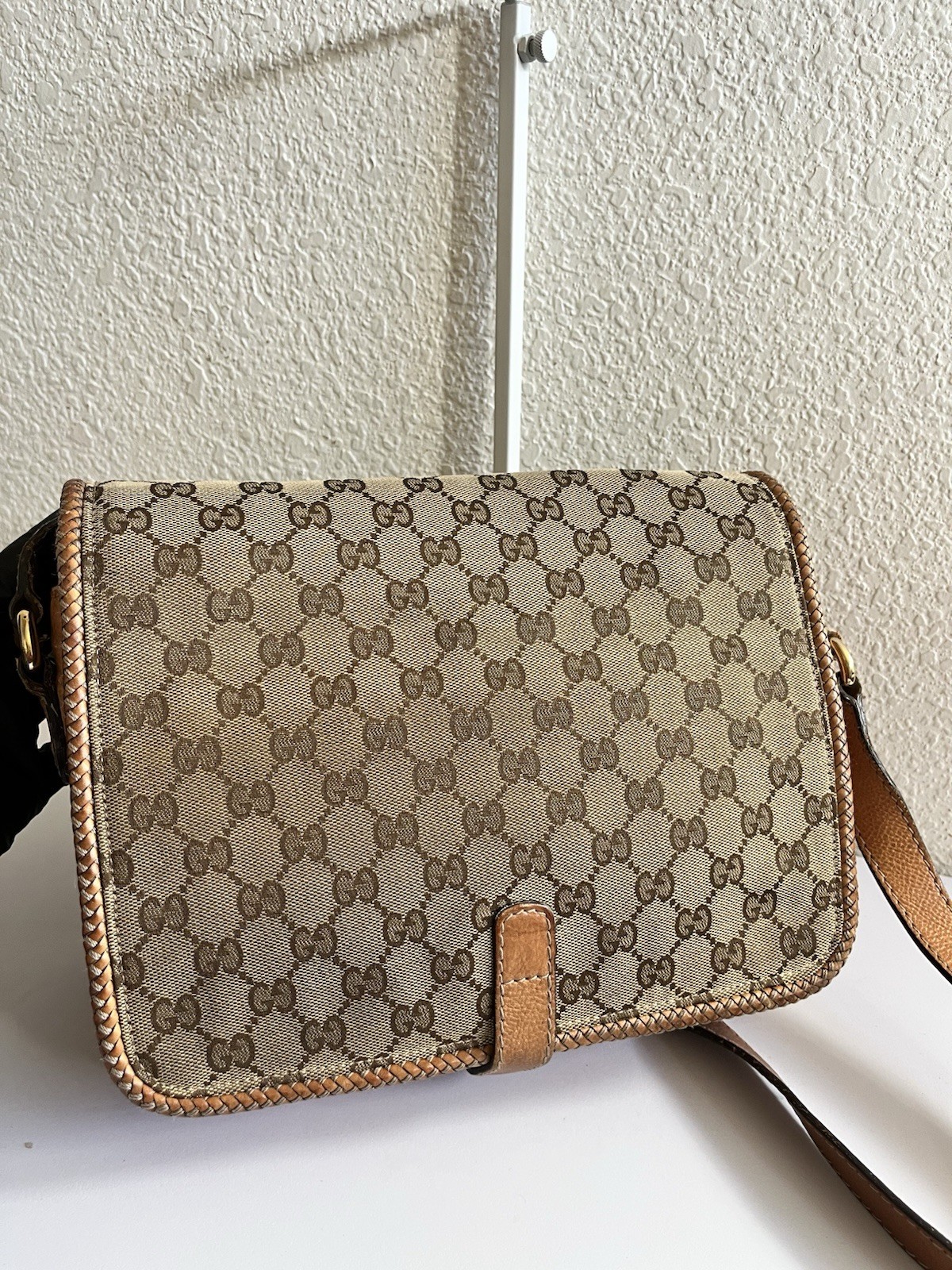 Gucci Marrakech Shoulder Bag Brown Leather thumbnail 15