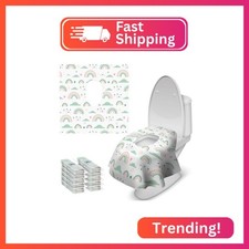 Blissful Diary 20 Pcs Toilet Seat Covers Disposable for Toddlers  Adults, Extra