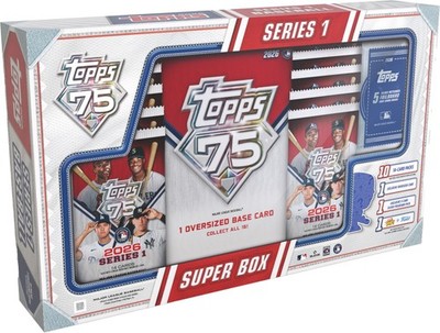 2026 TOPPS SERIES 1 Baseball SUPER BOX Superbox (147 cards) MLB