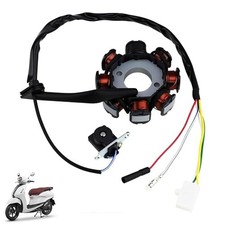 GY6 8 Pole 5 Wire Ignition Stator Magneto for 49CC-180CC ATV 5 Wire AC 8 Pole