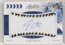 2020 Absolute Baseball Material Signatures Black 13/125 Evan White Auto 07qr
