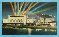 Auditorium And Convention Hall, Atlantic City, New Jersey Vintage Postcard
