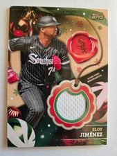 2024 Topps Holiday Baseball GAME USED RELIC RC-EJ Eloy Jimenez, White Sox