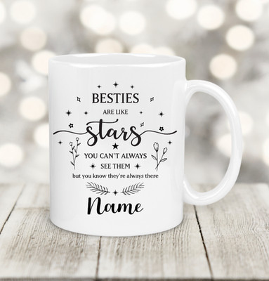 Freund Geschenk, Name hinzufügen, Bestie Geschenk, süße Tasse, Geburtstagsgeschenk, beste Freundin, Weihnachten