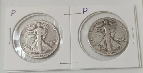 Walking Liberty Half Dollars - Lot of (2) - 1941-P and 1942-P