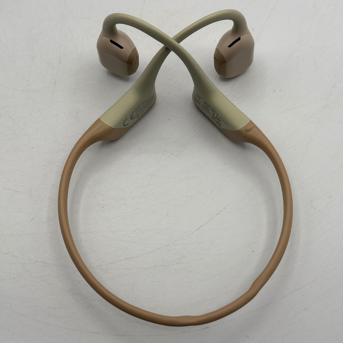 Shokz OpenRun Pro Headphones Unisex OS Beige Bone Conduction Sport