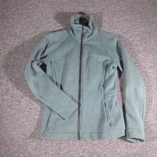 Lululemon Jacket Womens 4 Green Fleece Full Zip Collared Slim Pockets Yoga