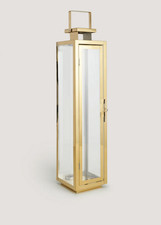 Large Candle Holder Gold Metal Hanging Lantern Candlestick Decor Wedding