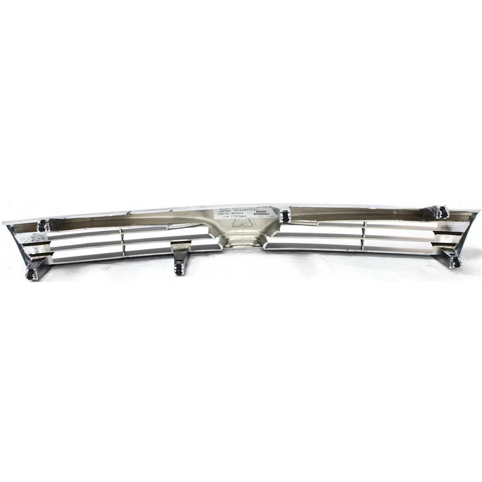 Grille For 97-2001 Mitsubishi Mirage Sedan Chrome Shell w/ Black Insert Plastic - Image 4 of 4