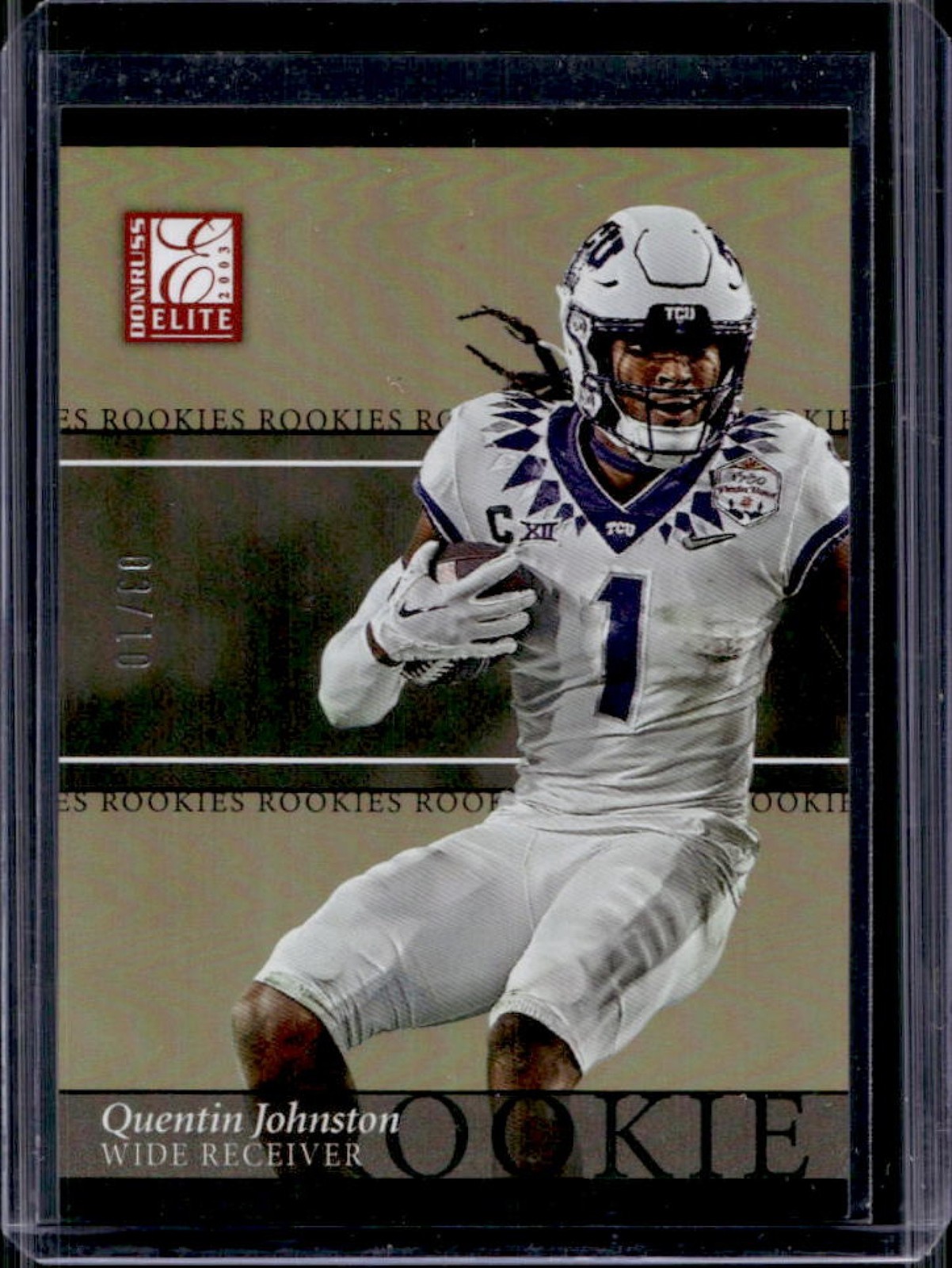 Quentin Johnston Panini Donruss Elite 2003 Elite Rookies #26 Gold