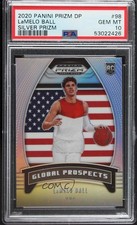 2020-21 Prizm Draft Picks Global Prospects Silver LaMelo Ball PSA 10 GEM MT 04tz