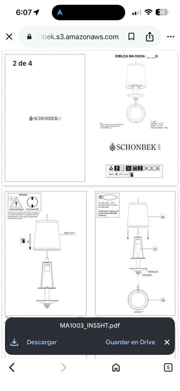 Pantallas 25 Genuine Schonbek SBEX-304-1 Off White Hardback Lamp Shades New OEM