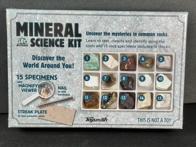 Toysmith Geo Mysteries Mineral Science Kit 15 Specimens Sealed