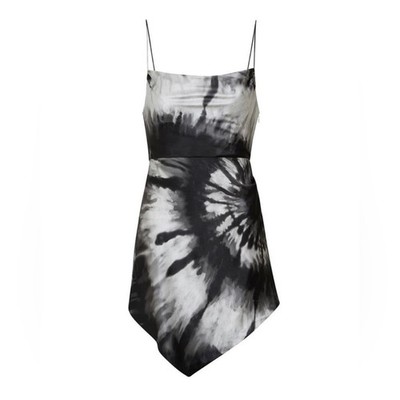 Retrofete NWT Tie Dye Auris dress 100% Silk slip mini cocktail NEW sz Small S