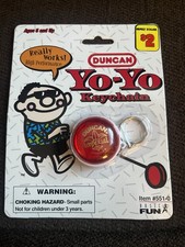 Duncan Yo-Yo Keychain 1998 Vintage Red