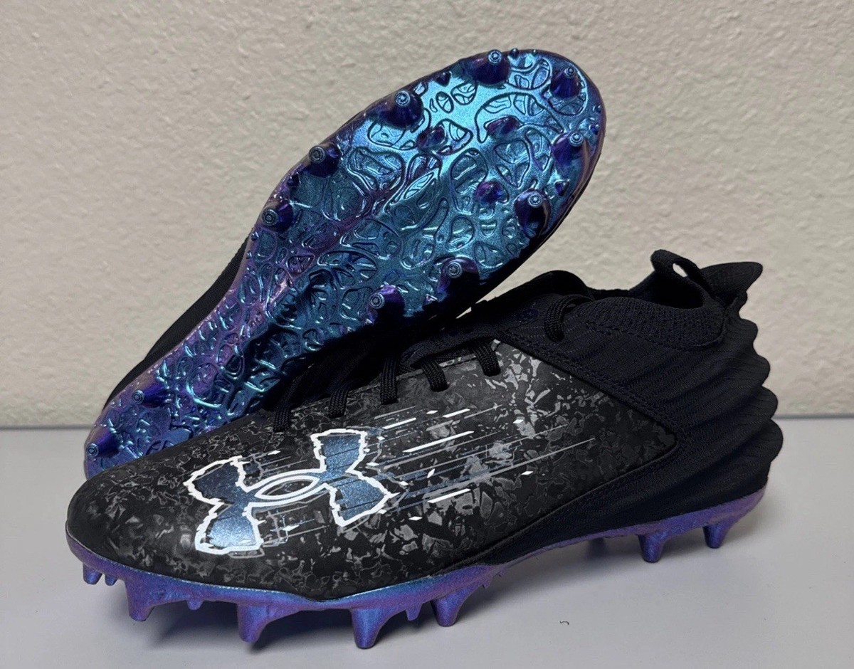 Under Armour Blur Smoke 2.0 MC Suede Football Cleats Black  display picture 2