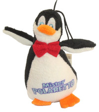 Peluche pinguino pubblicitario Mister Polaretto gelati Dolfin 18cm collezione