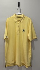 RLX Ralph Lauren Polo Shirt Men?s XL Yellow Striped Pine Valley Golf Course