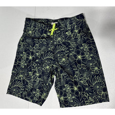 J Crew Crewcuts Boys 8 Swim Trunks Floral Tropical Print Surf Summer Beach Pool