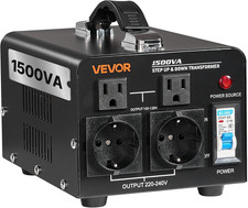 Voltage Converter Transformer, 1500VA, Heavy Duty Step Up/Down Power Transformer