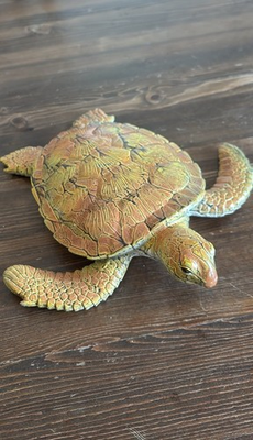 #ad Sea Turtle figure toy 9x9 AAA China PVC eyes realistic approx 13 oz wildlife $17.00