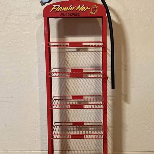 Flamin’ Hot Snack Display Rack Fire Extinguisher Style Store Display Frito-Lay 