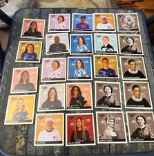 LOT OF 24 2025 PARKSIDE BEACHWOOD BRAND NWSL SOCCER CARAMEL INSERT CARDS