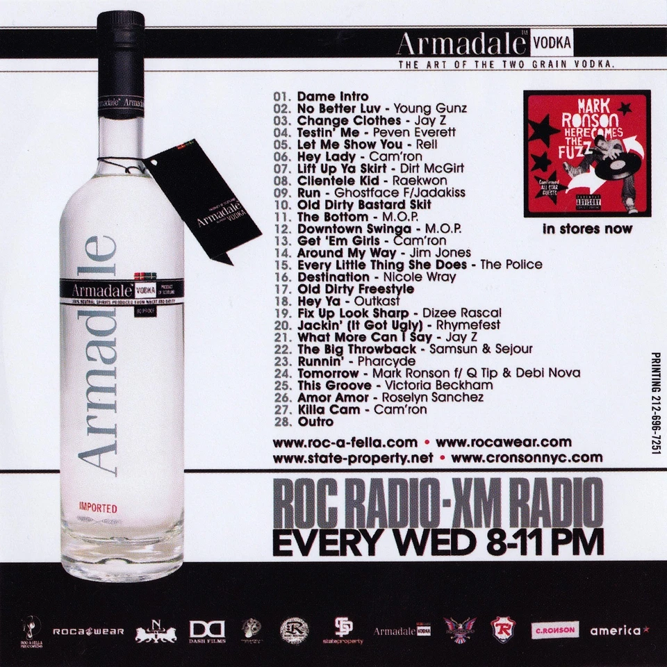 DAME DASH MARK RONSON OL DIRTY BASTARD AMERICA MIXTAPE ROCAFELLA PROMO MIX CD Foto 2 de 2