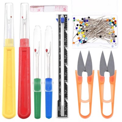 508 PCS Sewing Seam Rippers Kit Pins Thread Snips Tape Measure Craft Tool