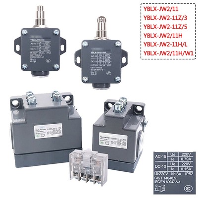 CNC 200V Mini Roller Plunger Momentary Limit Switches Actuators 1NO 1NC YBLX-JW2