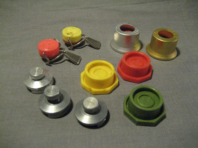 Vintage 1960's-1970's Lot of 10 Top Bottle Cap Stoppers LOOK See Pics