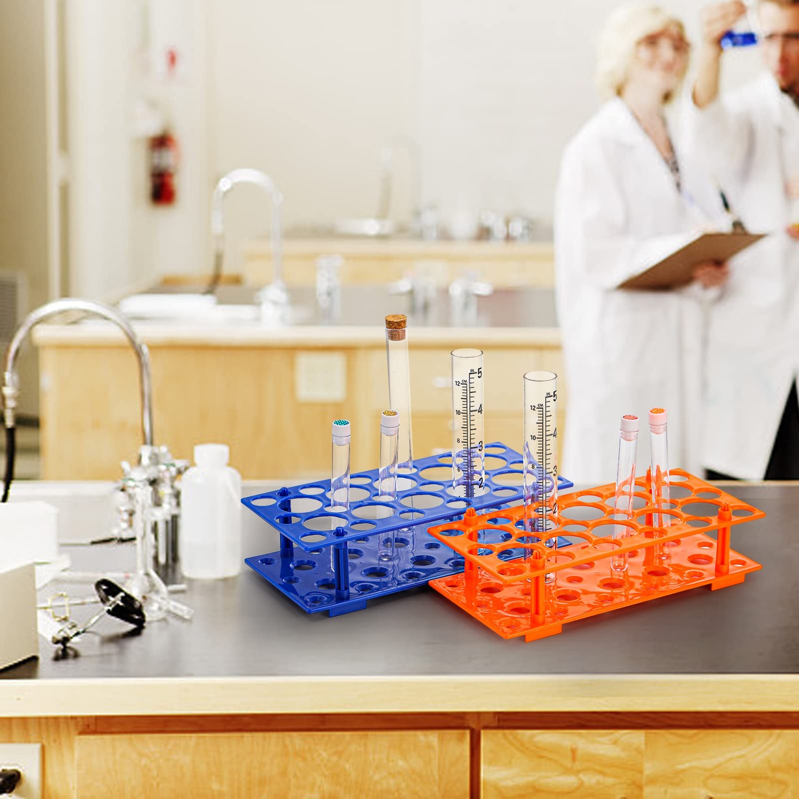 6 Pack 28 Well Test Tube Rack, Laboratory Centrifuge Plastic Tube Holder, Det...