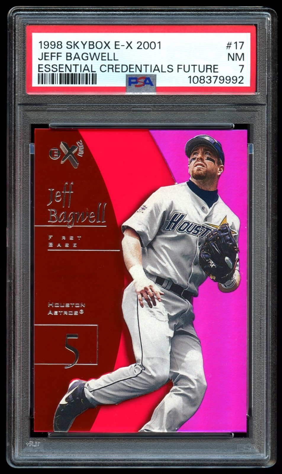 1998 E-X2001 Essential Credentials Future #17 Jeff Bagwell /84 PSA 7 NM