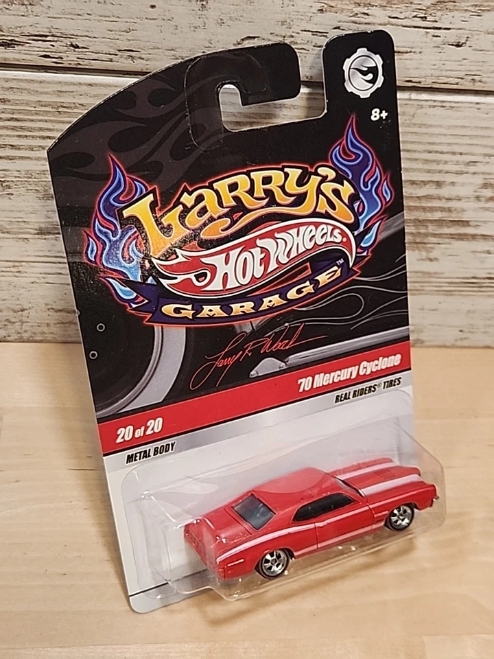 Coche Hot Wheels Larry's Garage (2008) rojo '70 Mercury Cyclone Real Riders 20/20 Foto 3 de 4