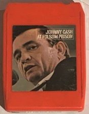Johnny Cash -At Folsom Prison- 8-Track Tape Play Tested Working