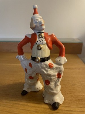 Vintage Sowjetischer Porzellan Clown von Orlow, Verbilki UdSSR 50er-60er Jahre