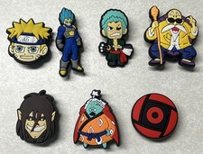 Anime Character Jibbitz Crocs Charm Lot Of 7, Naruto/Dragonball Z/One Piece/Etc.