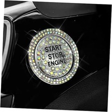 Bling Rhinestone Start Button Cover, Push to Start Button Cover Colorful