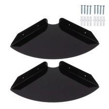 2 pcs Small Floating Corner Shelves Acrylic Wall Mounted Shelf Book Storage